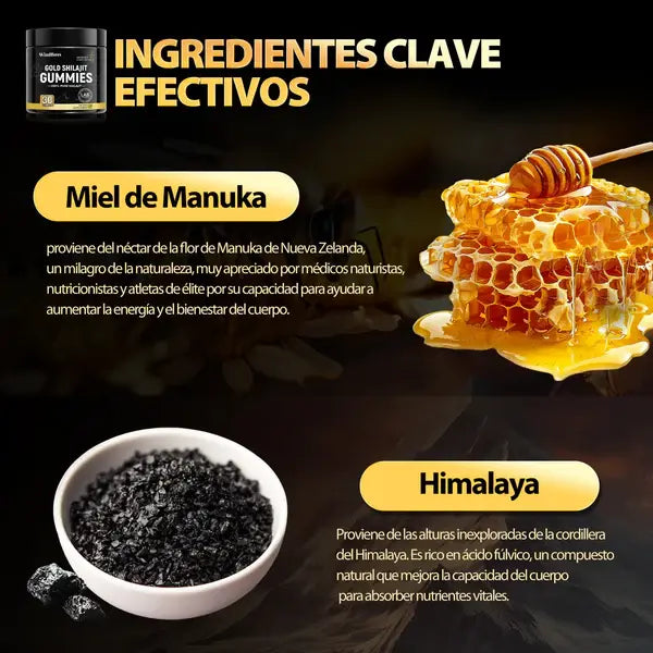 Gomitas de Shilajit Puro