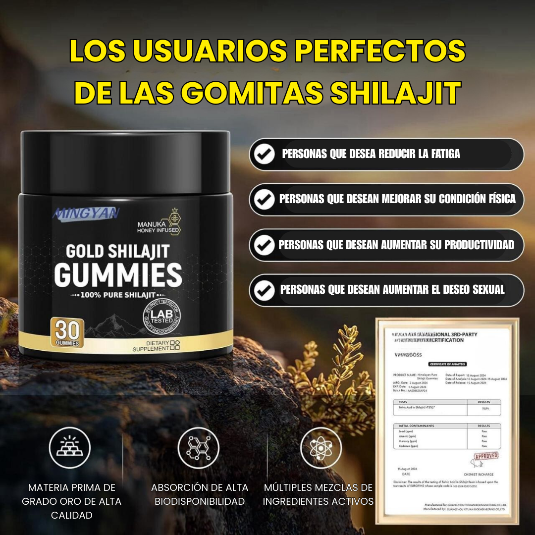 Gomitas de Shilajit Puro
